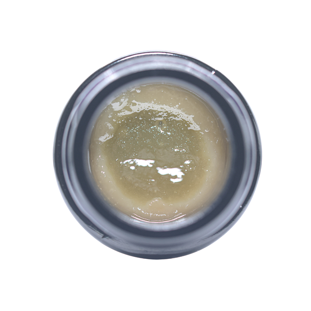 Banana Candy Meltshake THCa Rosin Thumbprint by Amberjack Solventless