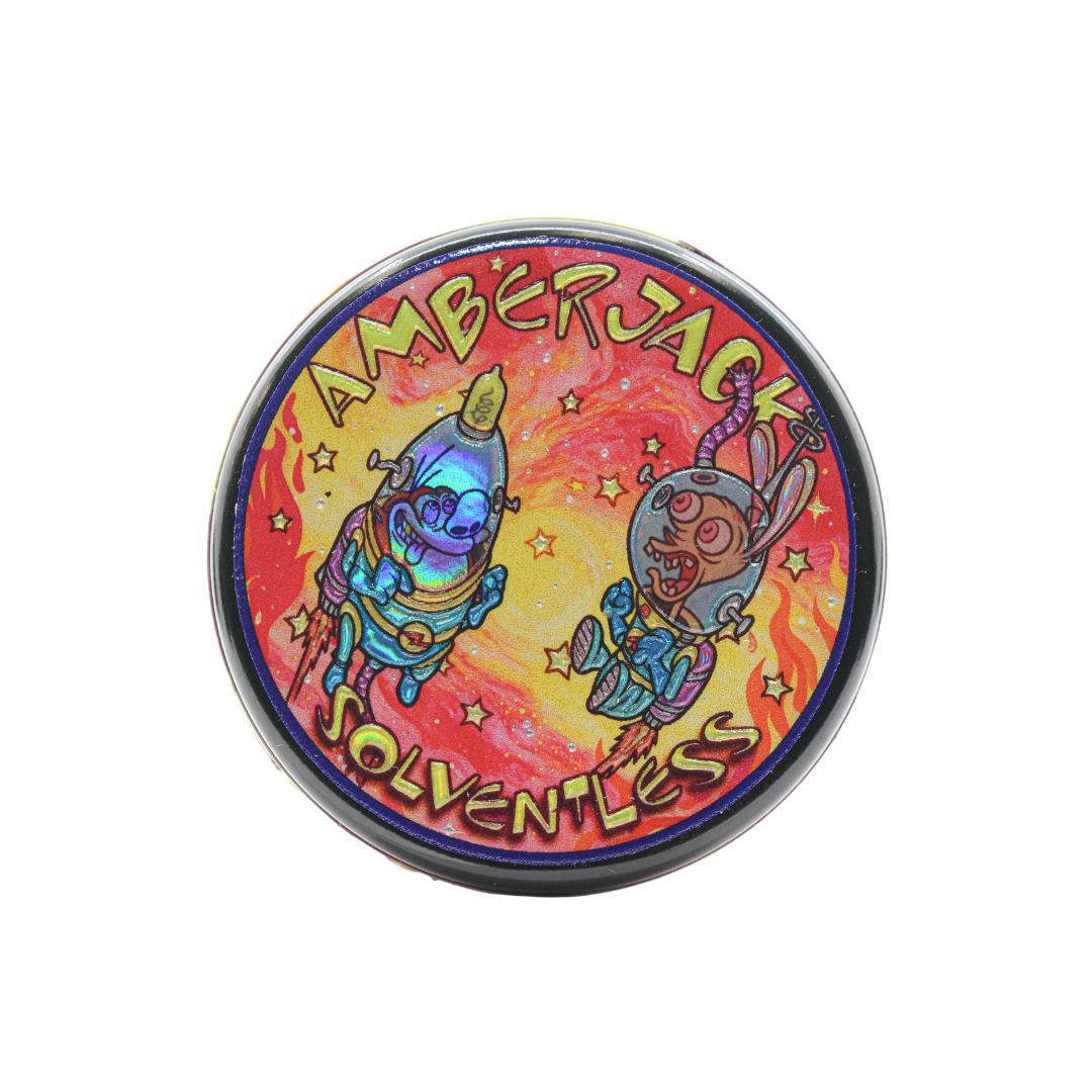 Banana Candy Meltshake THCa Rosin Thumbprint by Amberjack Solventless