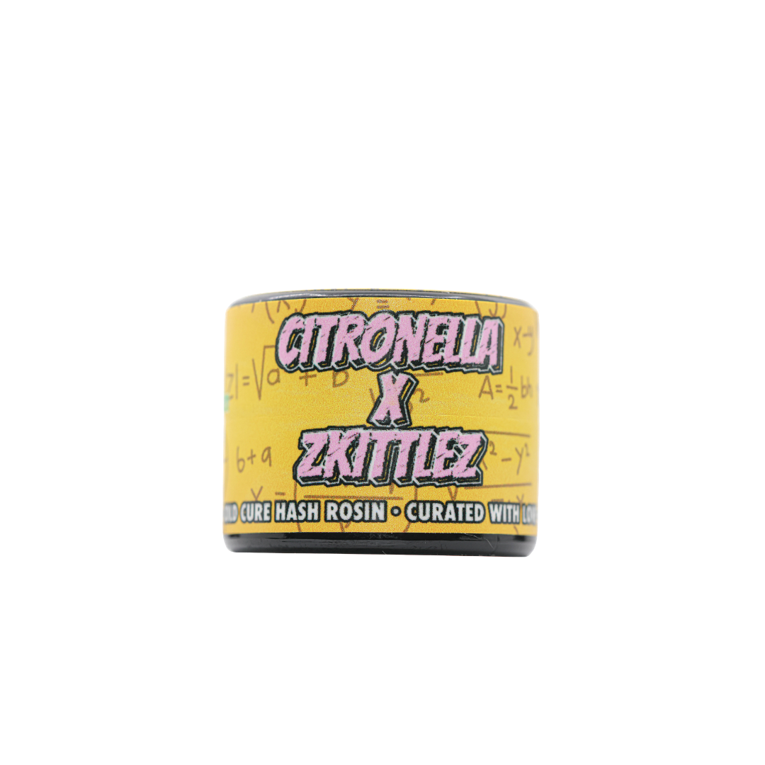 Citronella x Zkittlez Rosin – SimplyMary