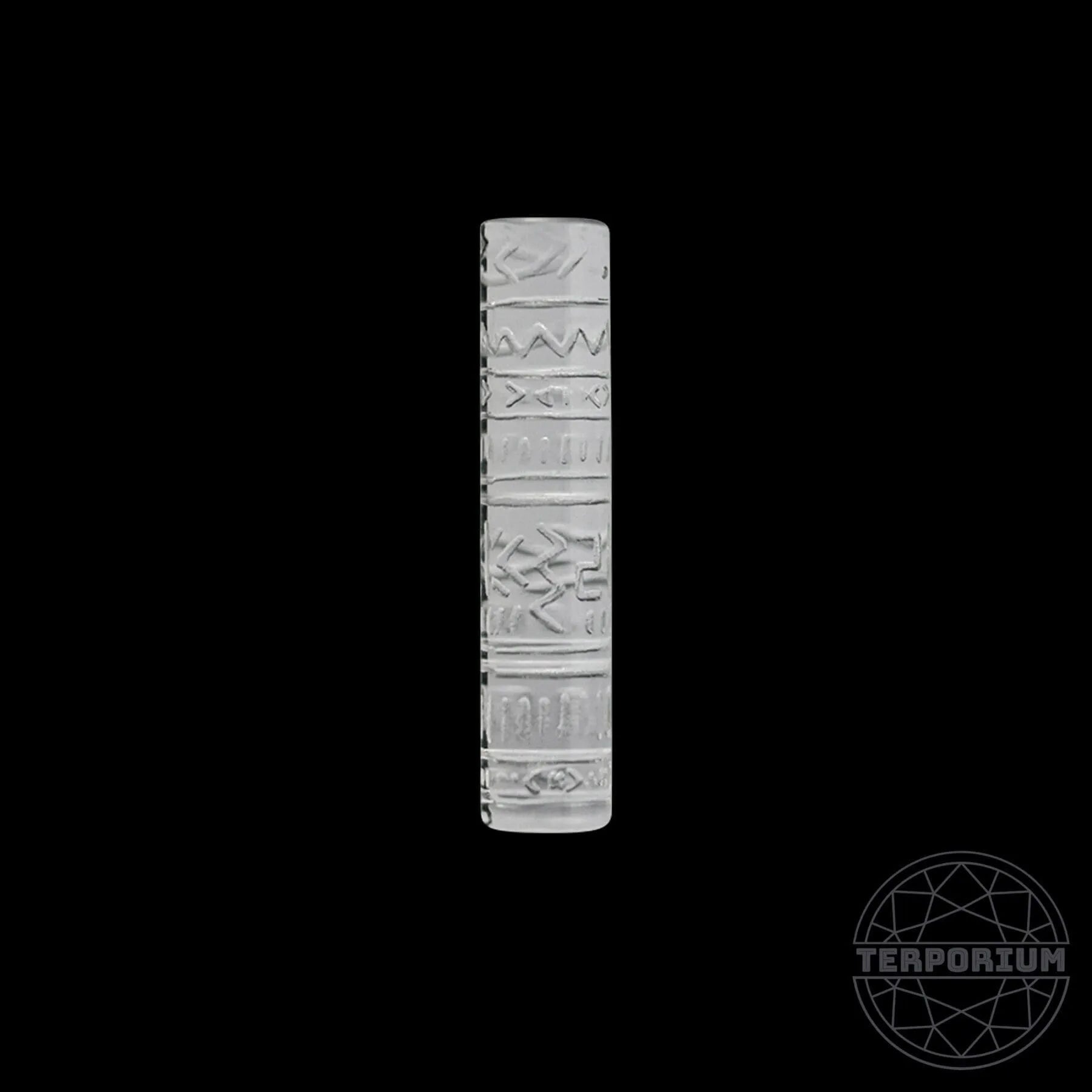 Tribal Etched Quartz Terp Pillars